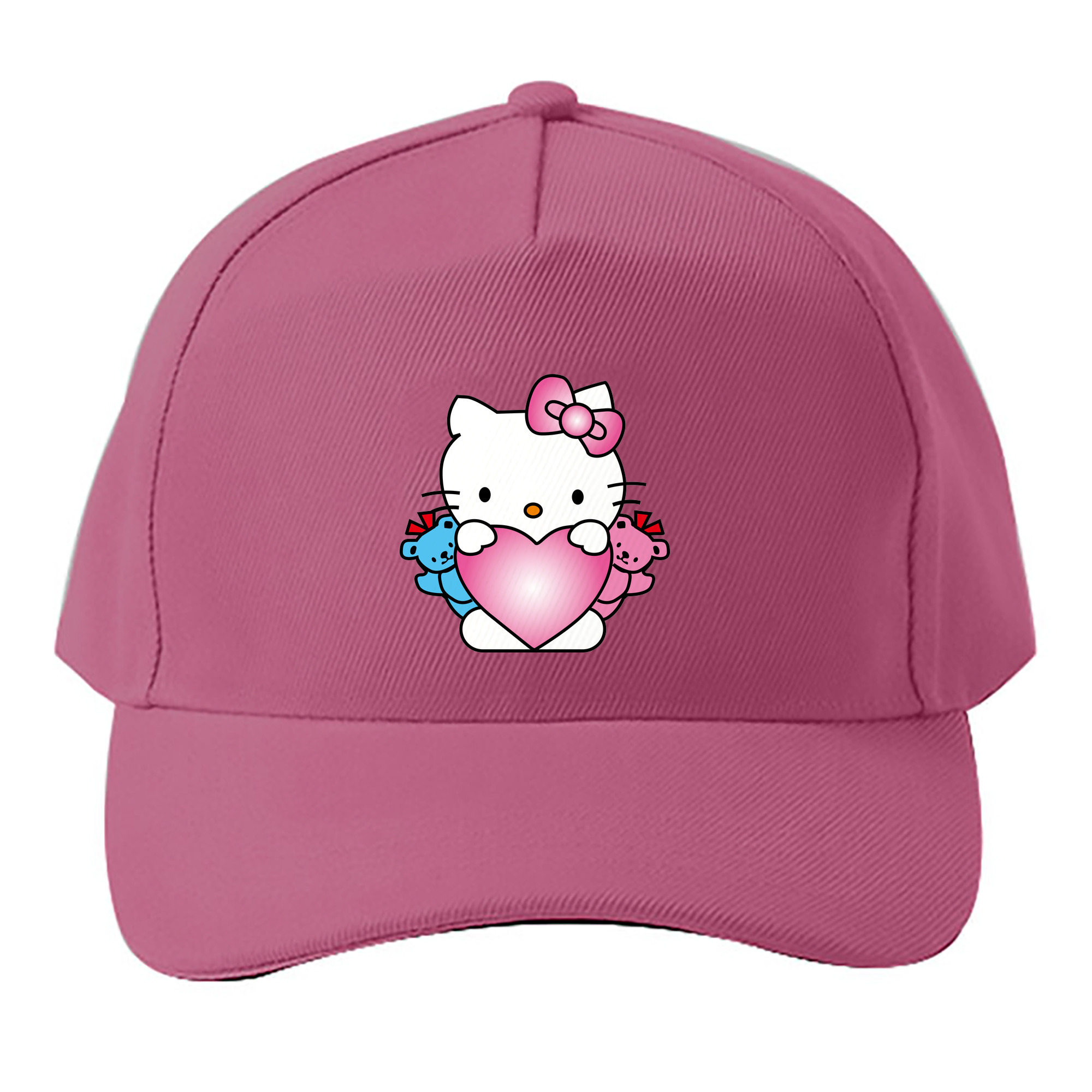 （画像用） Hello Kitty ハローキティ ベースボールキャップ 綿100％ 男女兼用 帽子 スポーツ